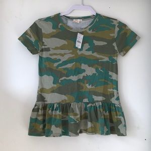 Child’s Camo Ruffle Top